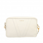 Preview: Small Shoulder Bag made of calfskin white -MONETA-